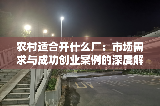 农村适合开什么厂：市场需求与成功创业案例的深度解析