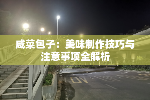 咸菜包子：美味制作技巧与注意事项全解析