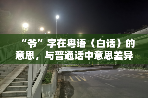 “爷”字在粤语（白话）的意思，与普通话中意思差异