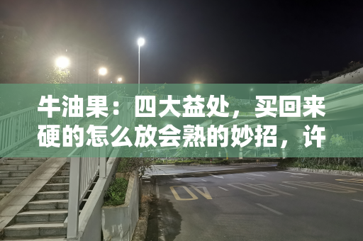 牛油果：四大益处，买回来硬的怎么放会熟的妙招，许多人不了解