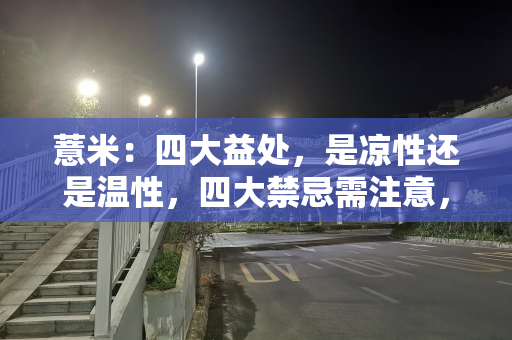 薏米：四大益处，是凉性还是温性，四大禁忌需注意，厨具用哪种