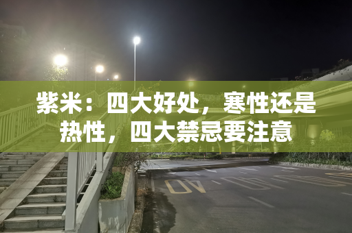 紫米：四大好处，寒性还是热性，四大禁忌要注意