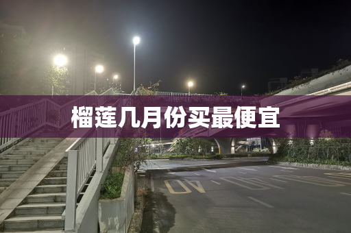 榴莲几月份买最便宜