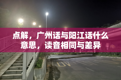 点解，广州话与阳江话什么意思，读音相同与差异