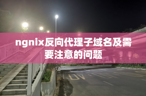 ngnix反向代理子域名及需要注意的问题