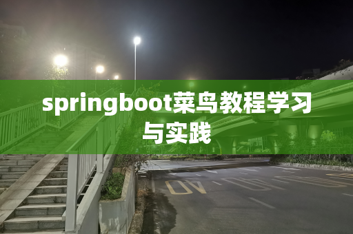 springboot菜鸟教程学习与实践