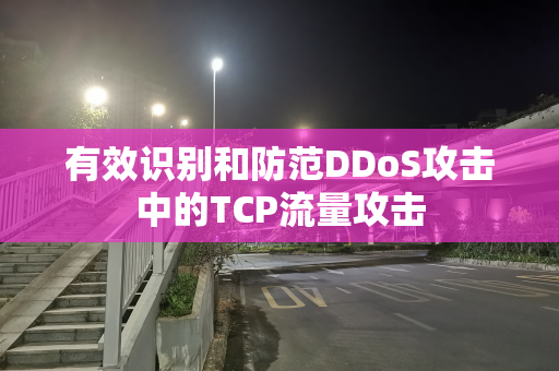 有效识别和防范DDoS攻击中的TCP流量攻击