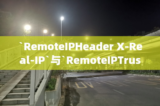 `RemoteIPHeader X-Real-IP`与`RemoteIPTrustedProxy`的区别解析