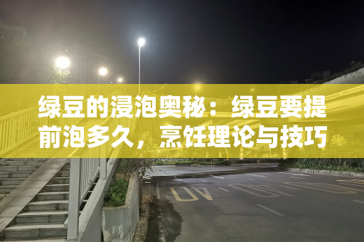 绿豆的浸泡奥秘：绿豆要提前泡多久，烹饪理论与技巧的深度解析