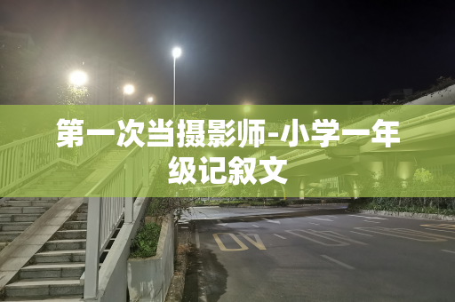 第一次当摄影师-小学一年级记叙文