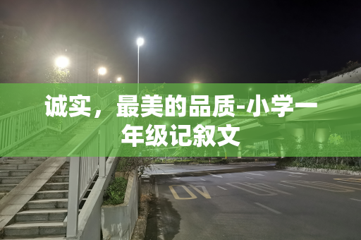 诚实，最美的品质-小学一年级记叙文