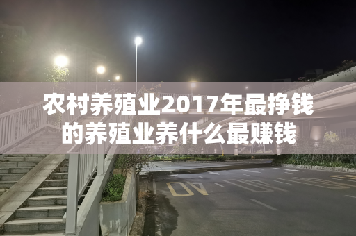 农村养殖业2017年最挣钱的养殖业养什么最赚钱