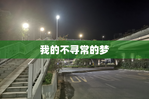 我的不寻常的梦