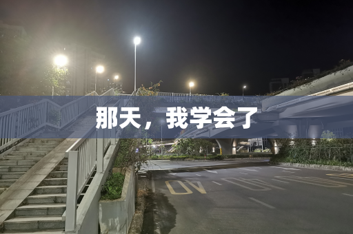 那天，我学会了