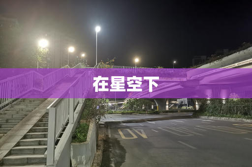 在星空下