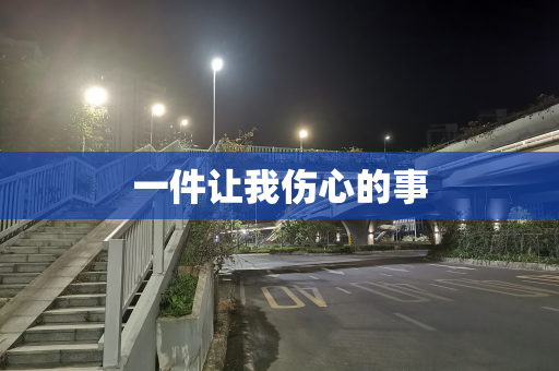 一件让我伤心的事