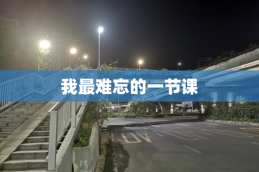 我最难忘的一节课