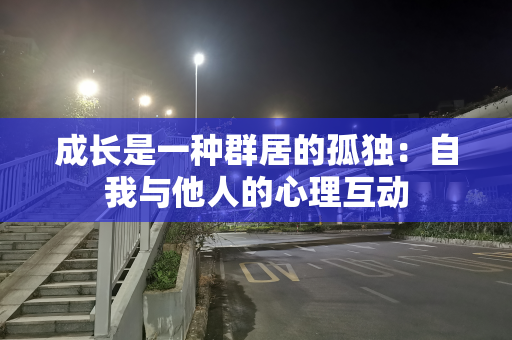 成长是一种群居的孤独：自我与他人的心理互动