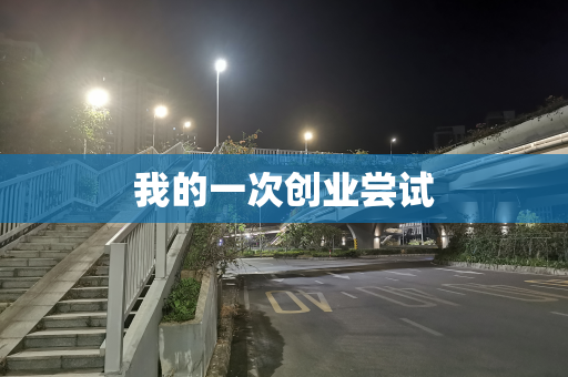 我的一次创业尝试