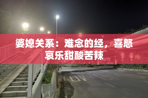 婆媳关系：难念的经，喜怒哀乐甜酸苦辣