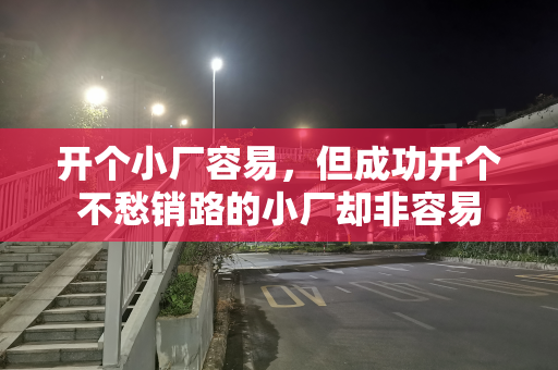 开个小厂容易，但成功开个不愁销路的小厂却非容易