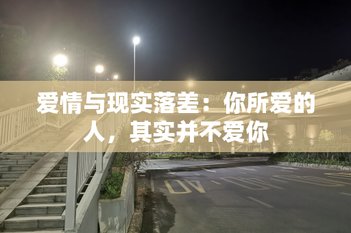 爱情与现实落差：你所爱的人，其实并不爱你