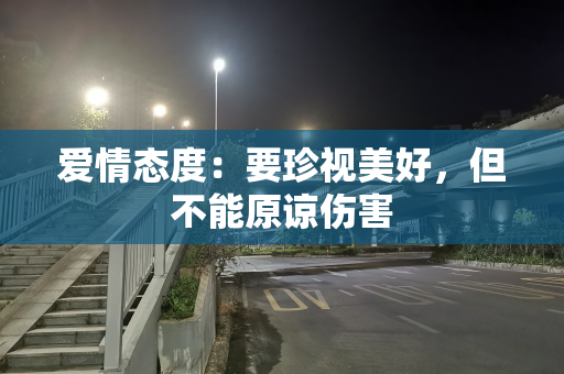 爱情态度：要珍视美好，但不能原谅伤害