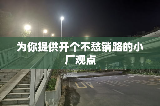 为你提供开个不愁销路的小厂观点