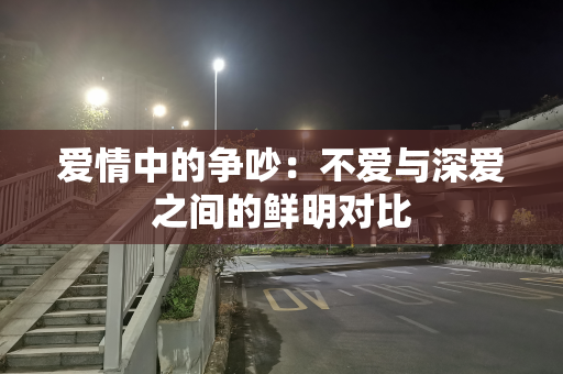 爱情中的争吵：不爱与深爱之间的鲜明对比