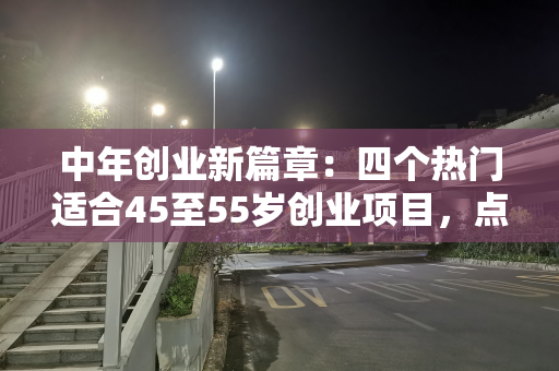 中年创业新篇章：四个热门适合45至55岁创业项目，点亮人生第二春