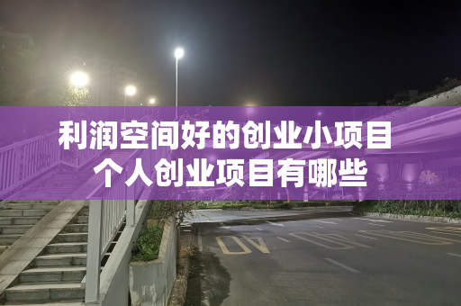 利润空间好的创业小项目 个人创业项目有哪些