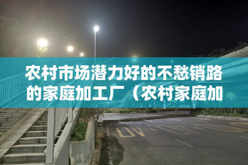 农村市场潜力好的不愁销路的家庭加工厂（农村家庭加工厂项目）