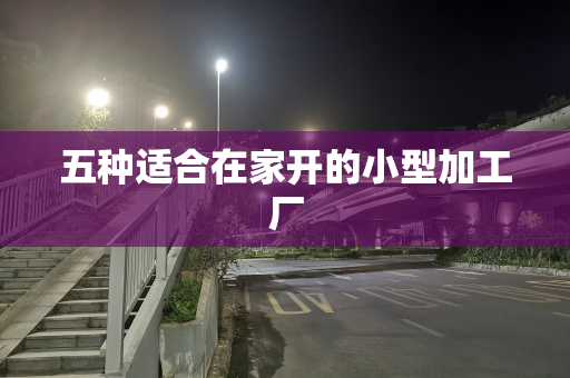 五种适合在家开的小型加工厂