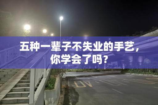 五种一辈子不失业的手艺，你学会了吗？