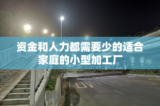 资金和人力都需要少的适合家庭的小型加工厂
