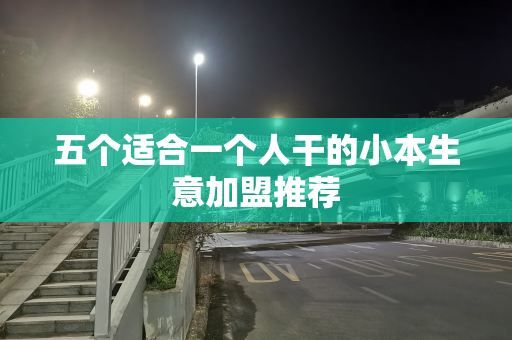 五个适合一个人干的小本生意加盟推荐