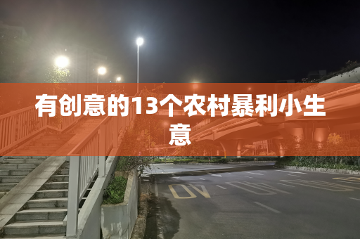 有创意的13个农村暴利小生意