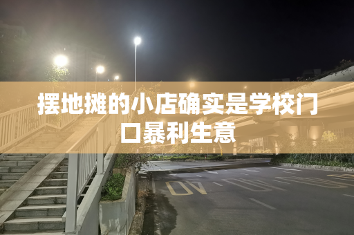 摆地摊的小店确实是学校门口暴利生意