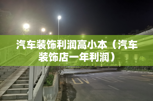 汽车装饰利润高小本（汽车装饰店一年利润）