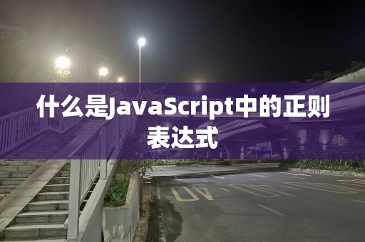 什么是JavaScript中的正则表达式