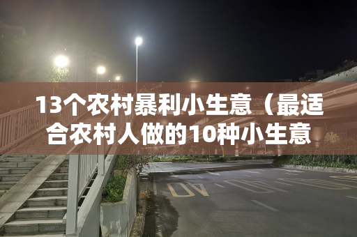 13个农村暴利小生意（最适合农村人做的10种小生意）