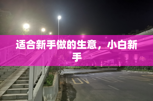 适合新手做的生意，小白新手