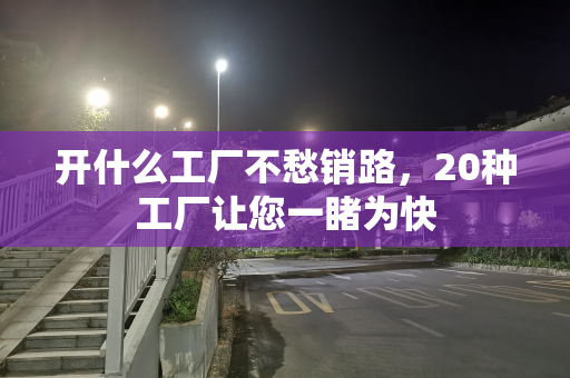 开什么工厂不愁销路，20种工厂让您一睹为快
