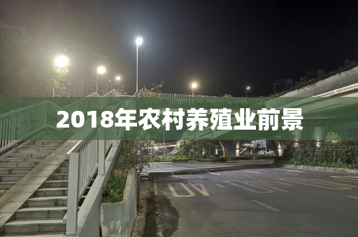 2018年农村养殖业前景