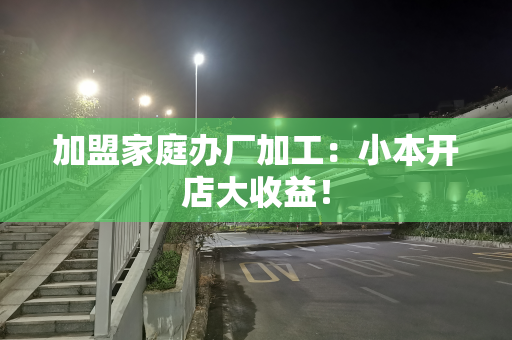 加盟家庭办厂加工：小本开店大收益！