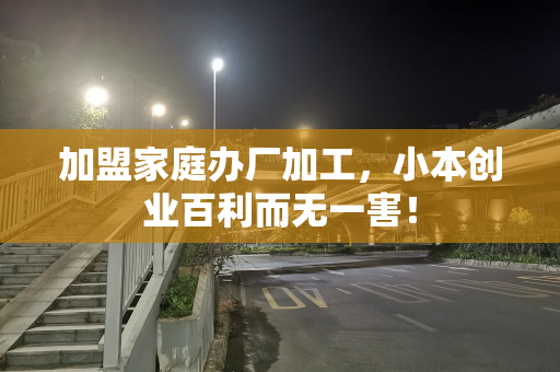 加盟家庭办厂加工，小本创业百利而无一害！