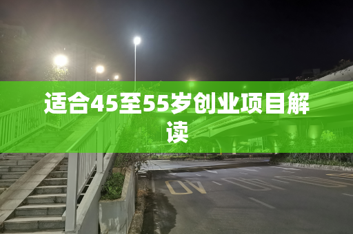 适合45至55岁创业项目解读