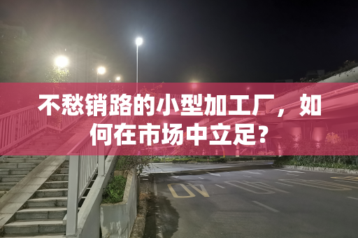 不愁销路的小型加工厂，如何在市场中立足？