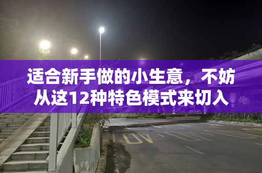 适合新手做的小生意，不妨从这12种特色模式来切入