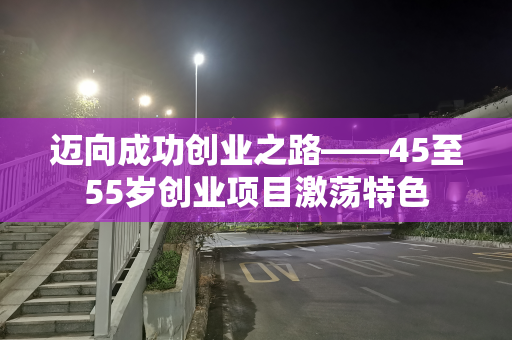 迈向成功创业之路——45至55岁创业项目激荡特色